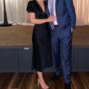 Abercrombie Black Puff Sleeve Dress